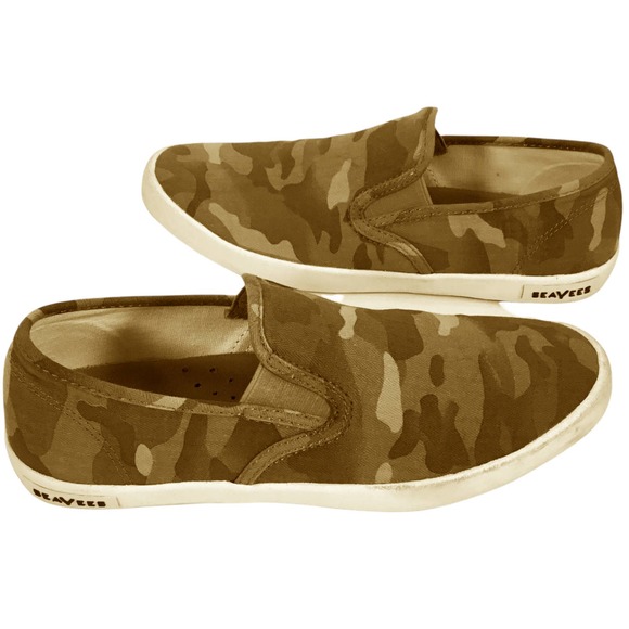 SeaVees Baja Slip-On Saltwash Camo Men\'s Size 7.5 New NWOT
